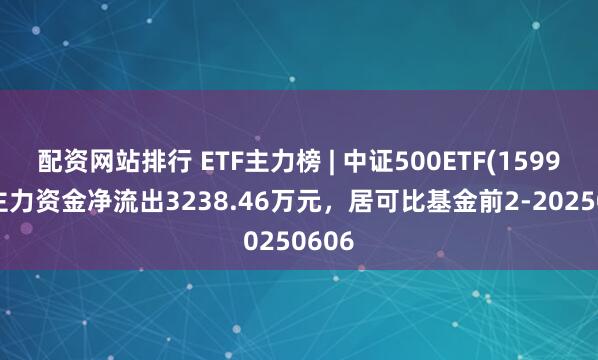 配资网站排行 ETF主力榜 | 中证500ETF(159922)主力资金净流出3238.46万元，居可比基金前2-20250606